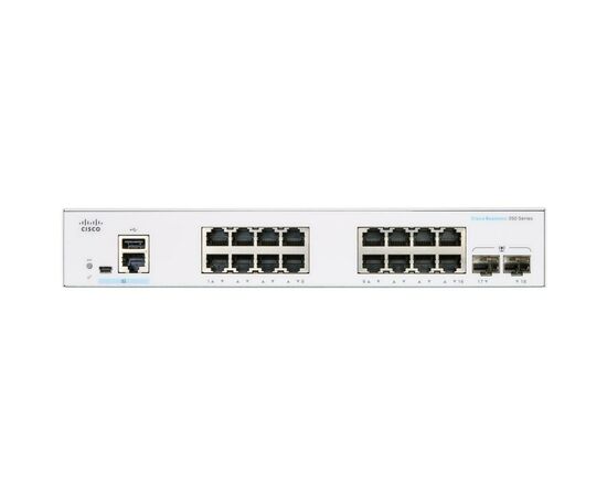 Коммутатор сетевой Cisco CBS350-16T-2G-EU, изображение 2 Коммутатор сетевой Cisco CBS350-16T-2G-EU, изображение 2