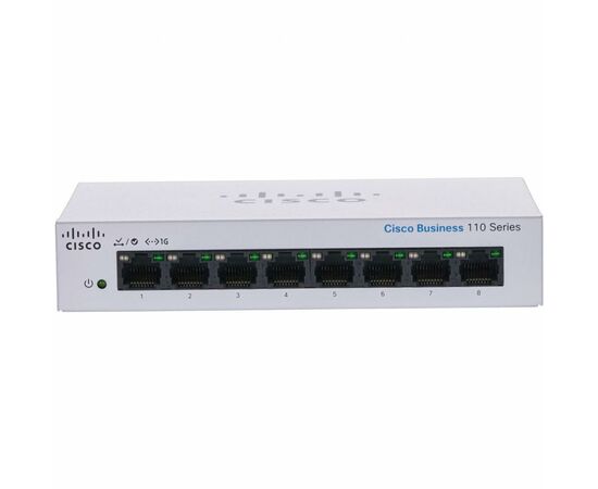 Коммутатор сетевой Cisco CBS110-8T-D-EU, изображение 2 Коммутатор сетевой Cisco CBS110-8T-D-EU, изображение 2