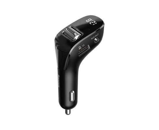 FM модулятор Baseus Streamer F40 AUX wireless MP3 Black (CCF40-01)