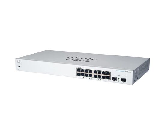 Комутатор мережевий Cisco CBS220-16P-2G-EU