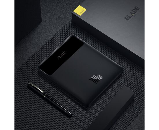 Батарея универсальная Baseus Blade 20000mAh 100W, PD/3.0, QC/4.0, SCP, FCP, Black (PPDGL-01), изображение 8 Батарея универсальная Baseus Blade 20000mAh 100W, PD/3.0, QC/4.0, SCP, FCP, Black (PPDGL-01), изображение 8
