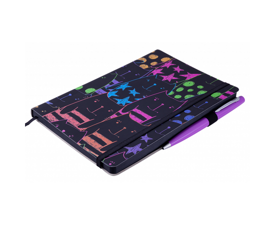 Блокнот Buromax деловой Cherie A5 черную бумагу без линования 96 листов обло (BM.295404-01), изображение 2 Блокнот Buromax деловой Cherie A5 черную бумагу без линования 96 листов обло (BM.295404-01), изображение 2