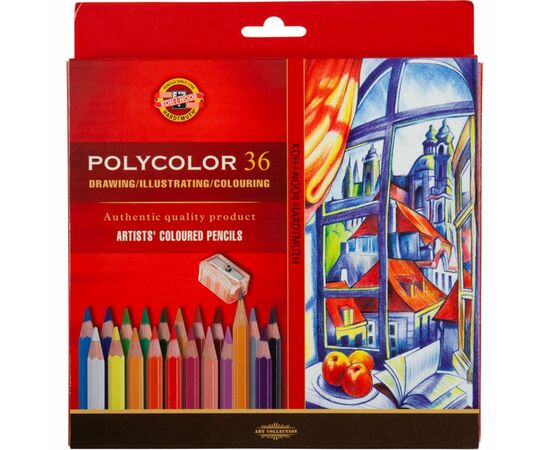 Олівці кольорові Koh-i-Noor Polycolor художні 36 кольорів (3835)