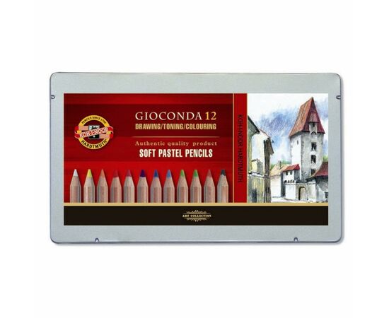 Карандаши цветные Koh-i-Noor Gioconda 8827 пастельные 12 цветов (8827012005PL)