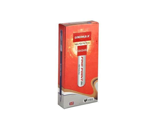 Ручка шариковая Unimax Fine Point Dlx., красная (UX-111-06), изображение 3 Ручка шариковая Unimax Fine Point Dlx., красная (UX-111-06), изображение 3