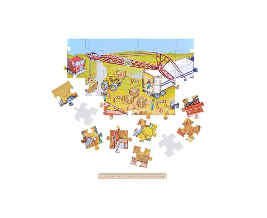 Пазл Same Toy Строительная техника (2201UT), зображення 8 Пазл Same Toy Строительная техника (2201UT), зображення 8