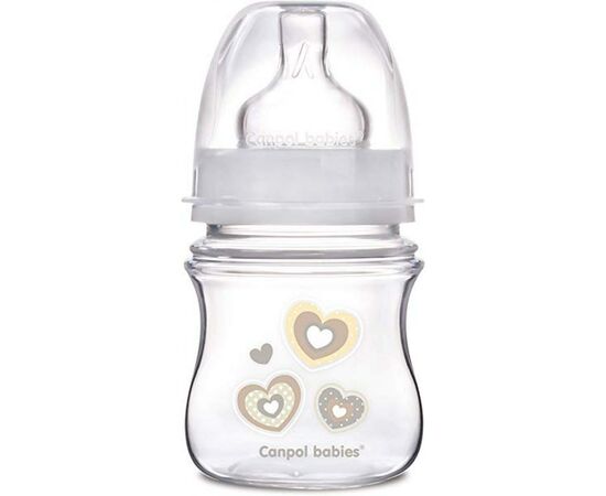 Бутылочка для кормления Canpol babies антиколиковая EasyStart Newborn baby с широк.отверст. 120 мл (35/216_bei)