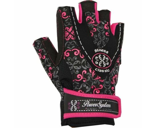 Перчатки для фитнеса Power System Classy Woman PS-2910 M Pink (PS_2910_M_Black/Pink)