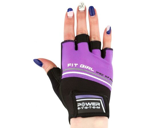 Рукавички для фітнесу Power System Fit Girl Evo PS-2920 XS Purple (PS_2920_XS_Purple), зображення 2