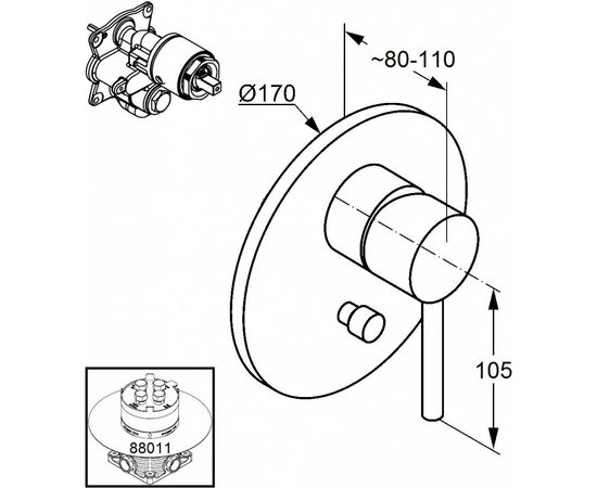 Смеситель KLUDI BOZZ (386500576), изображение 2 Смеситель KLUDI BOZZ (386500576), изображение 2
