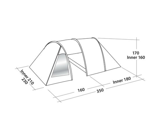 Намет Easy Camp Galaxy 300 Rustic Green (928901), зображення 3 Намет Easy Camp Galaxy 300 Rustic Green (928901), зображення 3