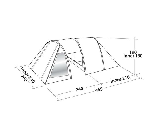 Палатка Easy Camp Galaxy 400 Rustic Green (928902), изображение 3 Палатка Easy Camp Galaxy 400 Rustic Green (928902), изображение 3