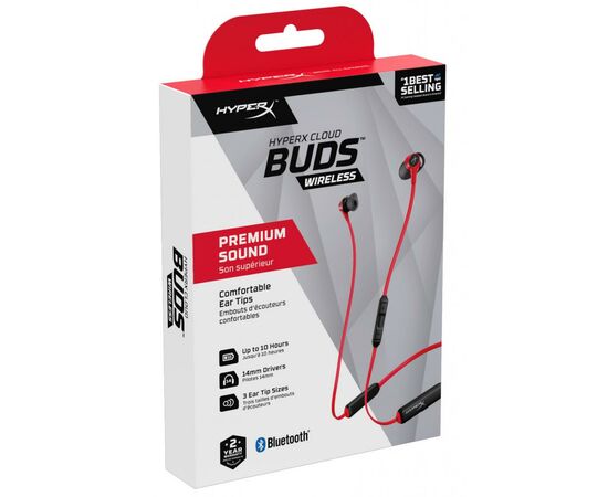 Наушники HyperX Cloud Buds (HEBBXX-MC-RD/G), изображение 7 Наушники HyperX Cloud Buds (HEBBXX-MC-RD/G), изображение 7