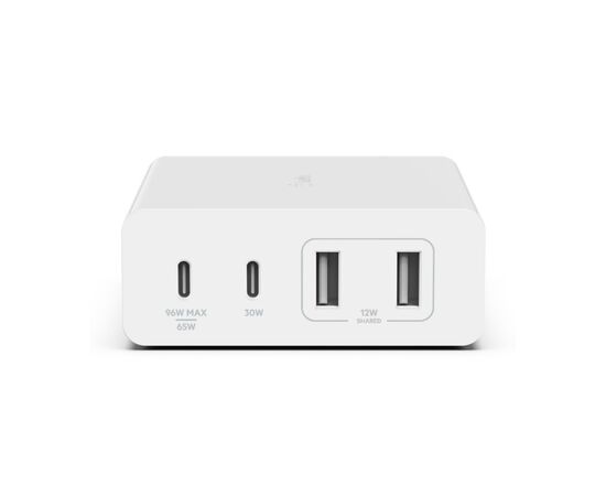 Зарядное устройство Belkin Home Charger 108W GAN Dual USB-С/USB-A (WCH010VFWH), изображение 2 Зарядное устройство Belkin Home Charger 108W GAN Dual USB-С/USB-A (WCH010VFWH), изображение 2