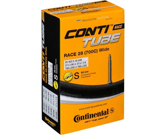 Велосипедная камера Continental Race 28" Training 25-622 / 32-630 PR60mm (181931)