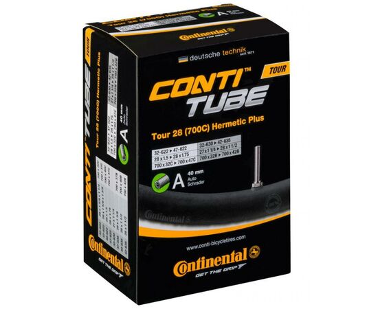 Велосипедна камера Continental Tour 28" Hermetic Plus 32-622 / 42-635 RE AV40mm (182101)