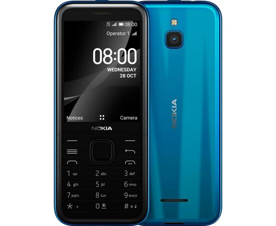 Мобільний телефон Nokia 8000 DS 4G Blue, зображення 3 Мобільний телефон Nokia 8000 DS 4G Blue, зображення 3