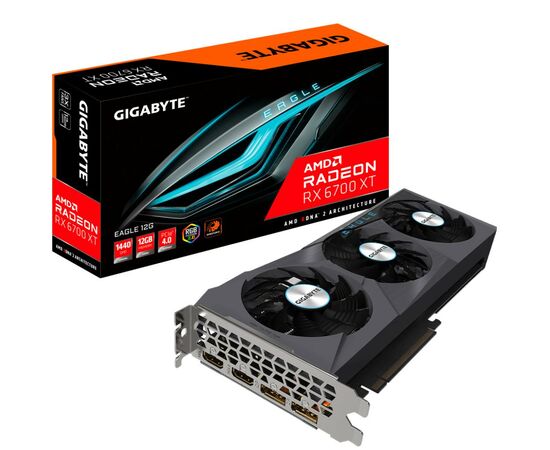 Видеокарта GIGABYTE Radeon RX 6700 XT 12Gb EAGLE (GV-R67XTEAGLE-12GD)