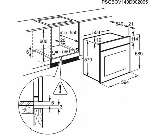 Духова шафа Electrolux EZB 53430 AK (EZB53430AK), зображення 2 Духова шафа Electrolux EZB 53430 AK (EZB53430AK), зображення 2