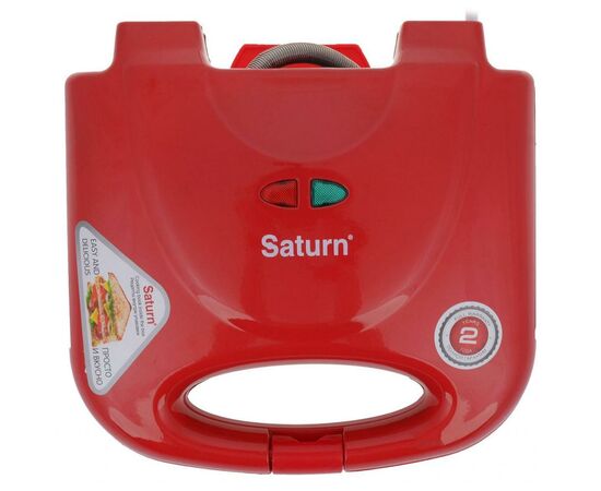 Сендвічниця Saturn ST-EC1082 Red, зображення 2 Сендвічниця Saturn ST-EC1082 Red, зображення 2