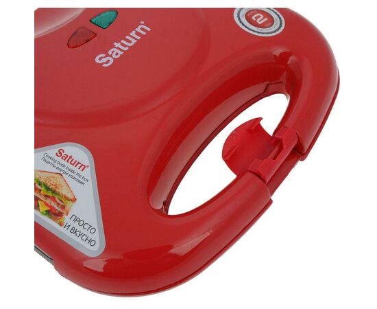 Сендвічниця Saturn ST-EC1082 Red, зображення 6 Сендвічниця Saturn ST-EC1082 Red, зображення 6