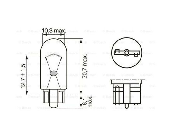 Автолампа Bosch 3W (1 987 302 217), изображение 5 Автолампа Bosch 3W (1 987 302 217), изображение 5