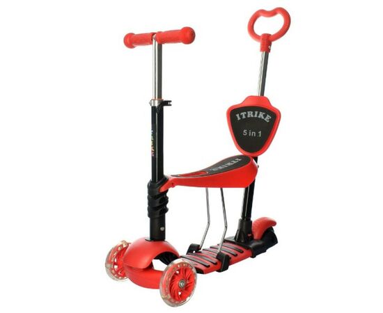 Самокат iTrike Maxi 5 в 1 красный (JR 3-026-K red)