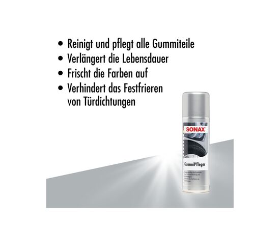 Автомобільний очисник Sonax Gummipfleger 300 мл (340200), зображення 3 Автомобільний очисник Sonax Gummipfleger 300 мл (340200), зображення 3