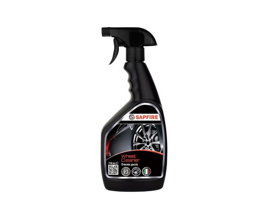 Автомобильный очиститель SAPFIRE легкосплавных и стальных дисков Wheel Cleaner 710 мл (748506)