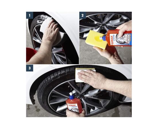 Автомобільний очисник Sonax шин глянцеве XTREME Reifen Glanzgel 500 мл (235241), зображення 6 Автомобільний очисник Sonax шин глянцеве XTREME Reifen Glanzgel 500 мл (235241), зображення 6