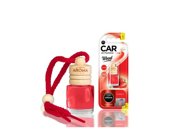 Ароматизатор для автомобиля Aroma Car Wood - Strawberry 6 мл (927955)