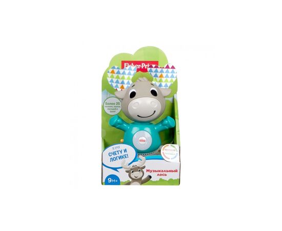 Интерактивная игрушка Fisher-Price Веселый лось серии Linkimals (рус.) (GJB21), изображение 7 Интерактивная игрушка Fisher-Price Веселый лось серии Linkimals (рус.) (GJB21), изображение 7