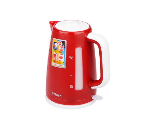 Електрочайник Saturn ST-EK8435U Red, зображення 2 Електрочайник Saturn ST-EK8435U Red, зображення 2