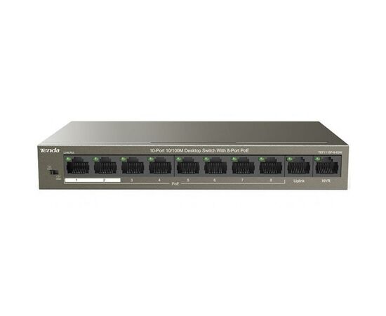 Комутатор мережевий Tenda TEF1110P-8-63W