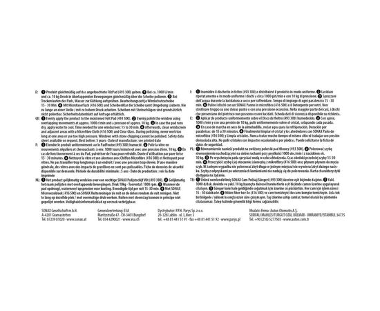 Автомобільний очисник Sonax PROFILINE Glass Polish 250 мл (273141), зображення 5 Автомобільний очисник Sonax PROFILINE Glass Polish 250 мл (273141), зображення 5