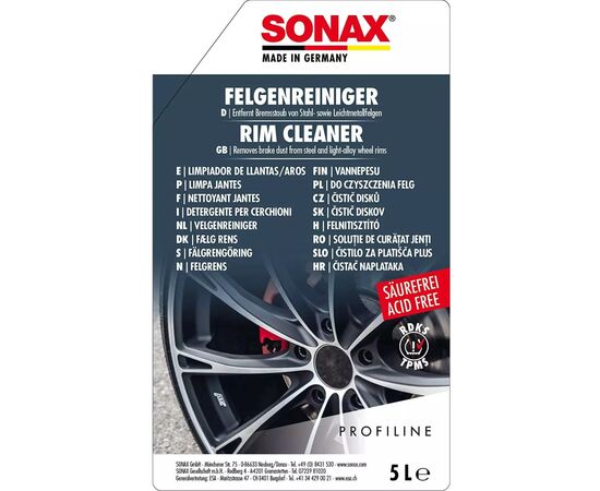 Автомобільний очисник Sonax дисків 5 л (230500), зображення 3 Автомобільний очисник Sonax дисків 5 л (230500), зображення 3