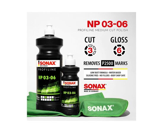 Автошампунь Sonax Nano Polish NP 03-06 250 мл (208141), зображення 3 Автошампунь Sonax Nano Polish NP 03-06 250 мл (208141), зображення 3