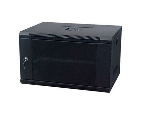 Шкаф настенный Kingda 9U 19" 600x600 RAL9004 (KD-007-6609)