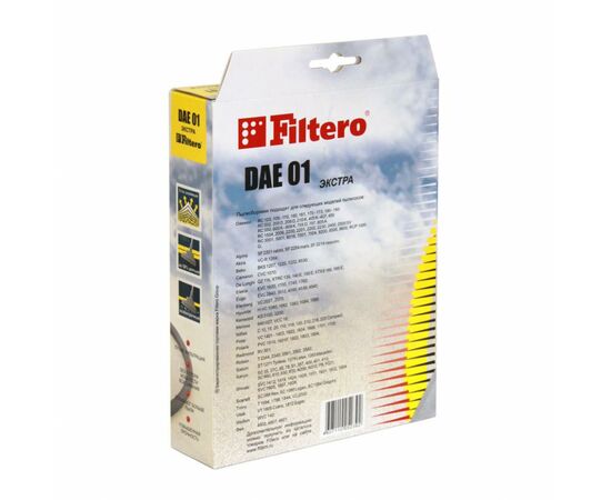 Мішок для пилососу Filtero DAE 01(4) Экстра, зображення 3 Мішок для пилососу Filtero DAE 01(4) Экстра, зображення 3