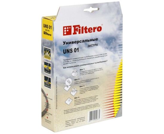 Мішок для пилососу Filtero UNS 01(3) Экстра, зображення 2 Мішок для пилососу Filtero UNS 01(3) Экстра, зображення 2