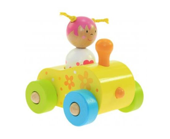 Развивающая игрушка Goki Паровозик Пунта Susibelle (55949), изображение 4 Развивающая игрушка Goki Паровозик Пунта Susibelle (55949), изображение 4
