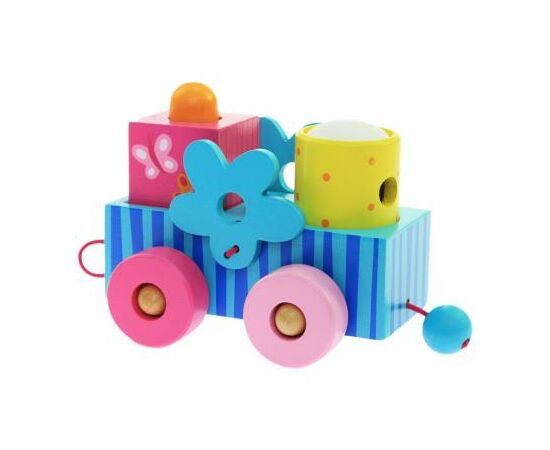 Развивающая игрушка Goki Паровозик Пунта Susibelle (55949), изображение 5 Развивающая игрушка Goki Паровозик Пунта Susibelle (55949), изображение 5