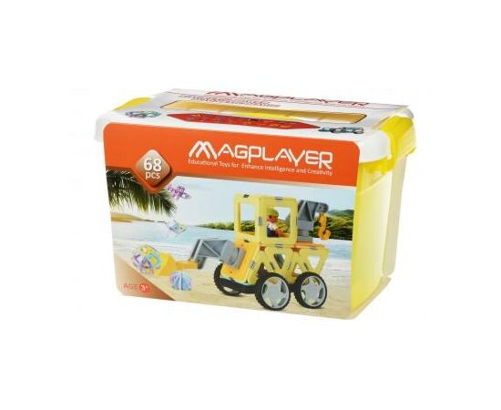 Конструктор Magplayer магнитный набор бокс 68 эл (MPT2-68)