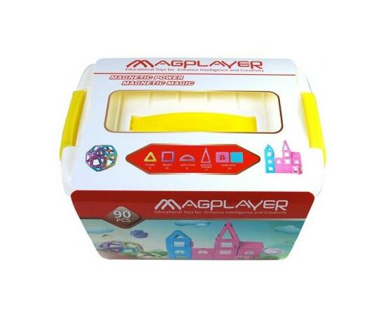 Конструктор Magplayer магнитный набор бокс 90 эл. (MPT2-90)
