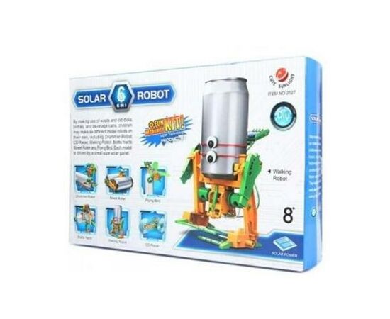 Конструктор Same Toy Робот-конструктор Экобот 6 в 1 на солнечной батарее (2127UT)