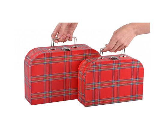 Игровой набор Goki чемоданы красные в клетку (60103G), изображение 3 Игровой набор Goki чемоданы красные в клетку (60103G), изображение 3