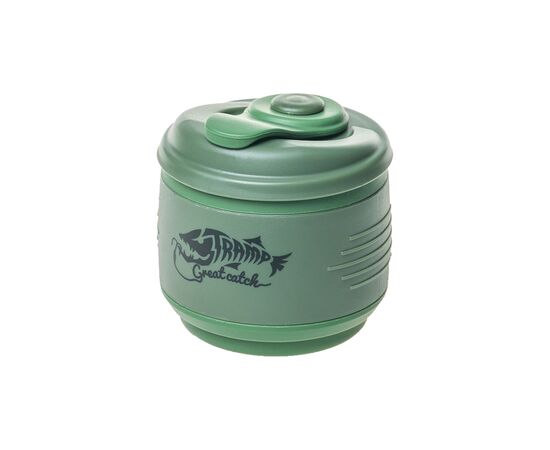 Кружка Tramp складная силиконовая с крышкой 350ml oliva (TRC-082-green)