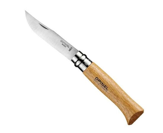 Нож Opinel №8 Inox VRI, рукоять - дуб, в коробке (002021)