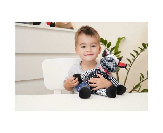 М'яка іграшка Same Toy Корова/Бик (чорно-білий) 24см (A1057/24), зображення 2 М'яка іграшка Same Toy Корова/Бик (чорно-білий) 24см (A1057/24), зображення 2