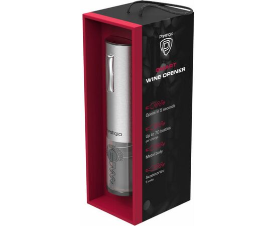 Штопор Prestigio Nemi Smart Wine Opener (PWO103SL), изображение 8 Штопор Prestigio Nemi Smart Wine Opener (PWO103SL), изображение 8